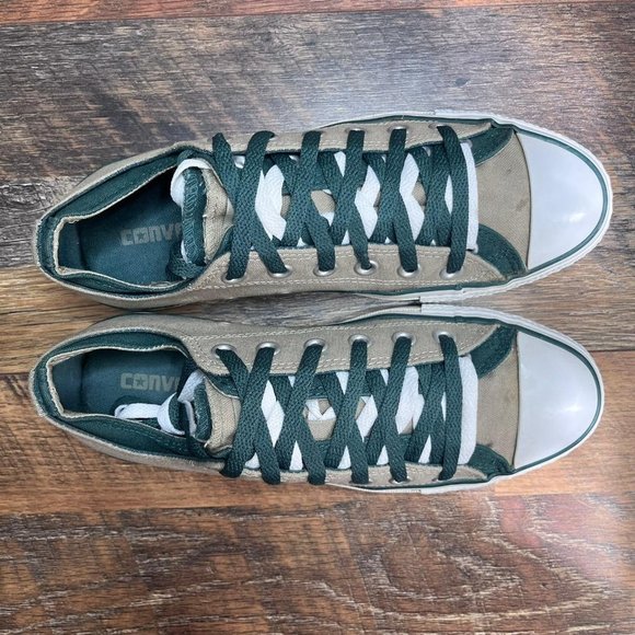 - Converse Women's All Star Double Layer Brown Green Canvas Sneaker Size 9 - Picture 4 of 8